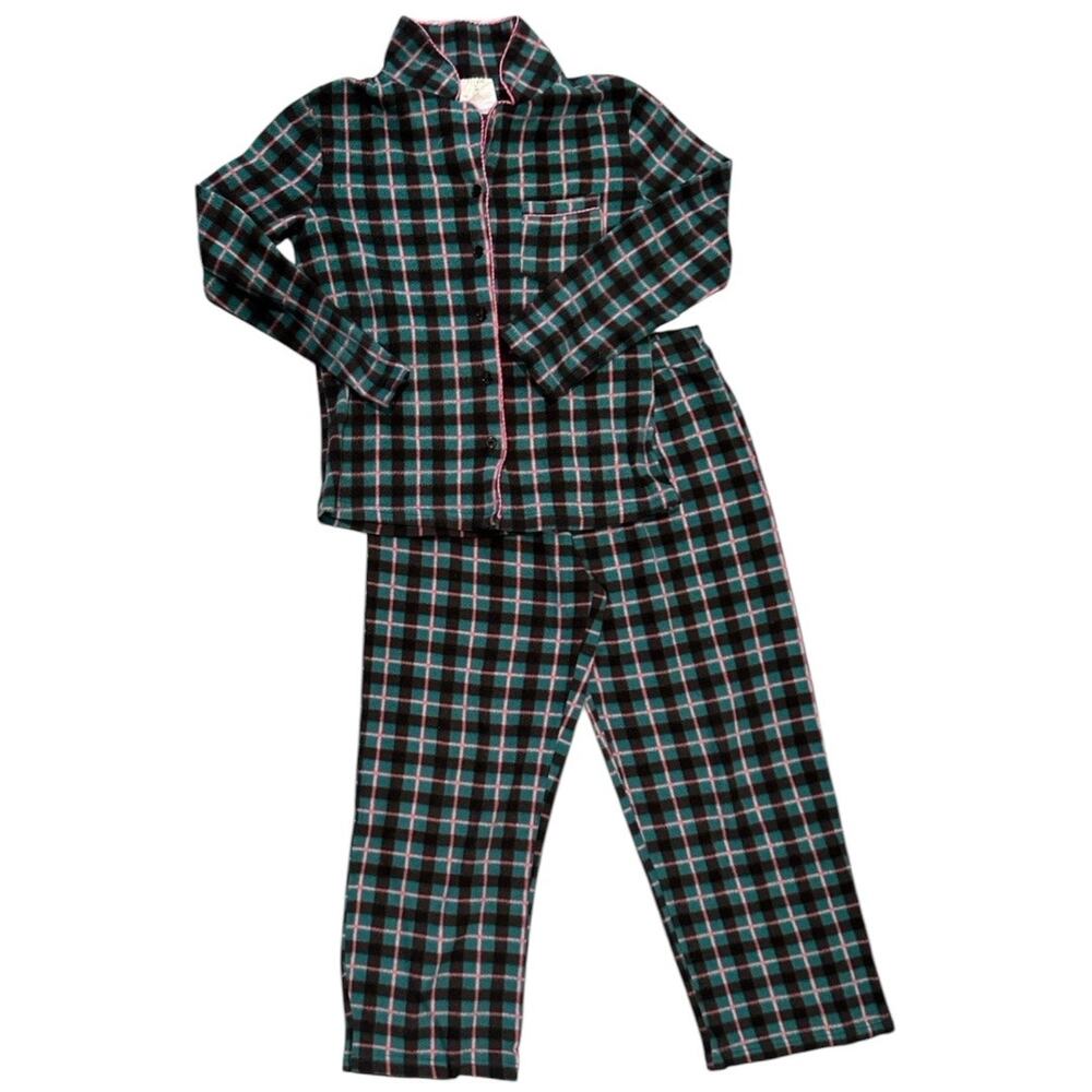 Serra Women's Green Plaid Soft Pajamas